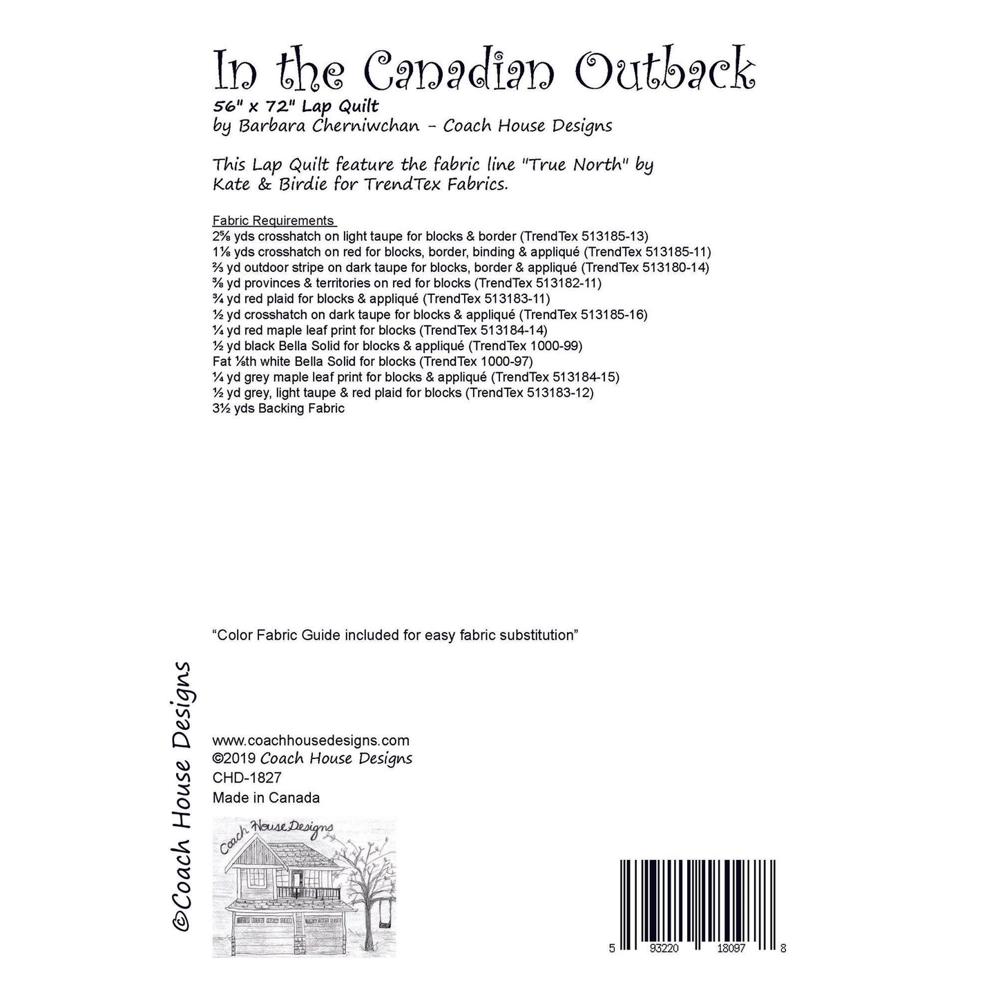 In the Canadian Outback Quilt Pattern