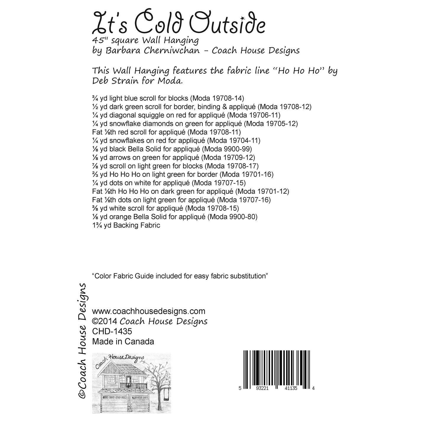 It’s Cold Outside Quilt Pattern