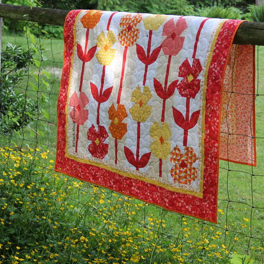Jelly Bean Flowers Quilt Pattern