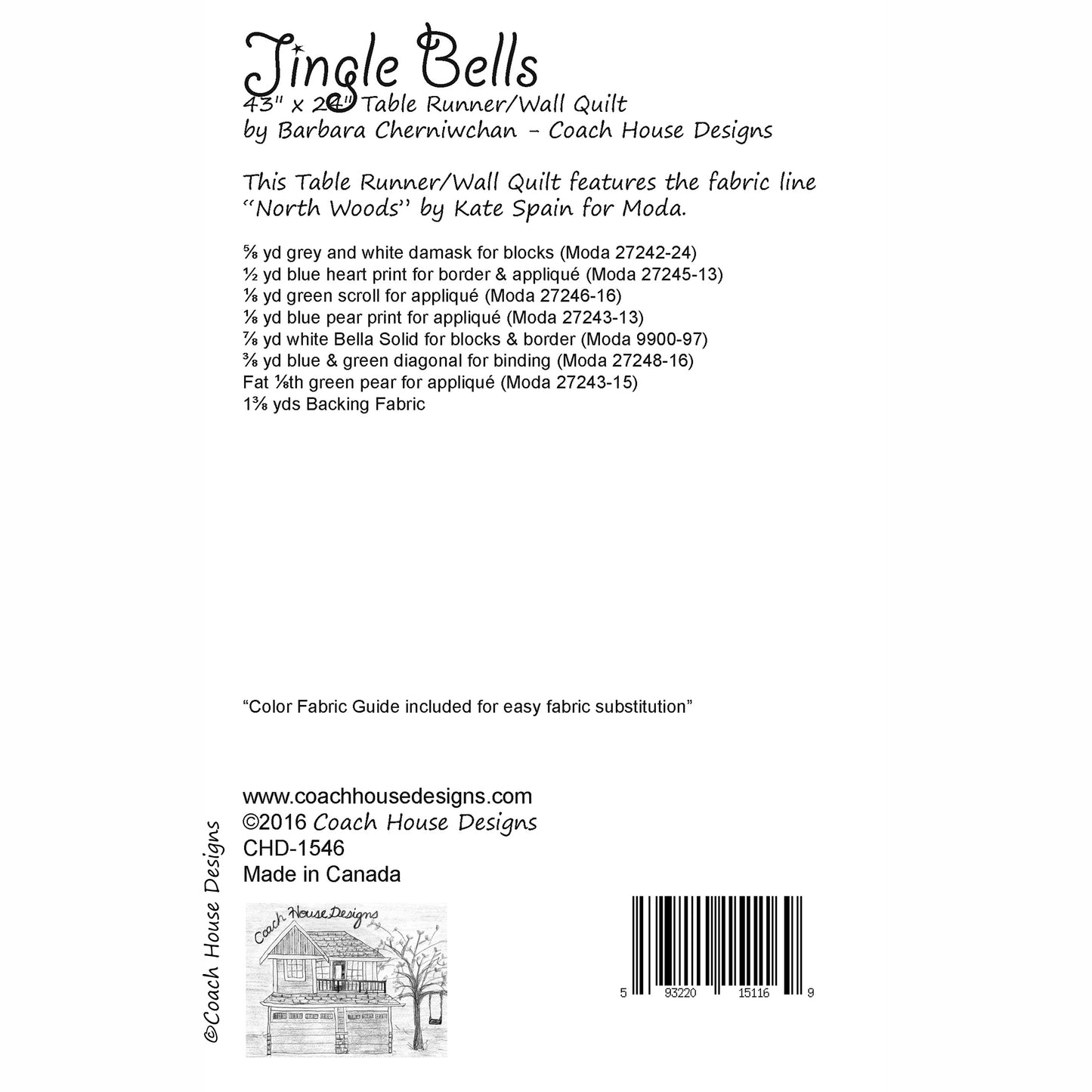 Jingle Bells Downloadable PDF Quilt Pattern