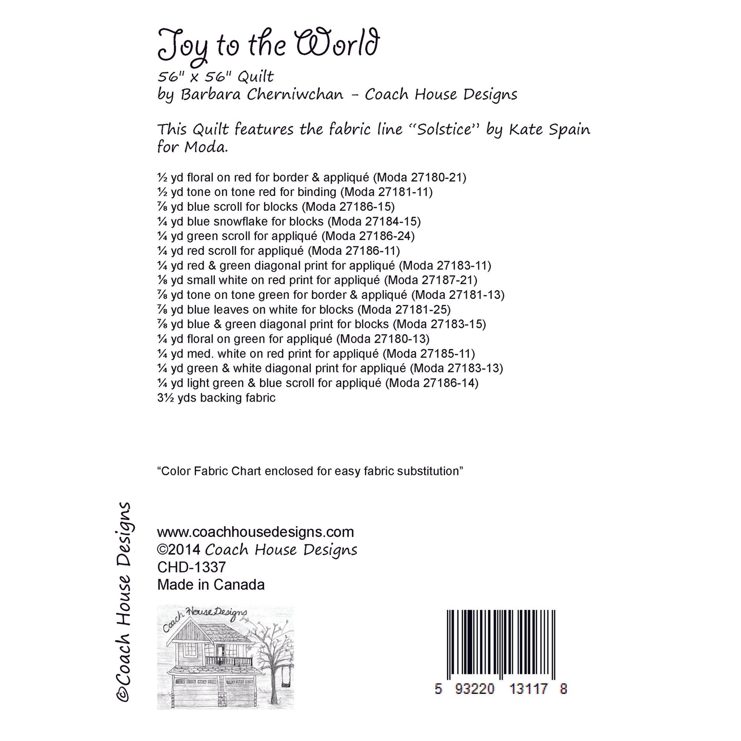 Joy to the World Quilt Pattern