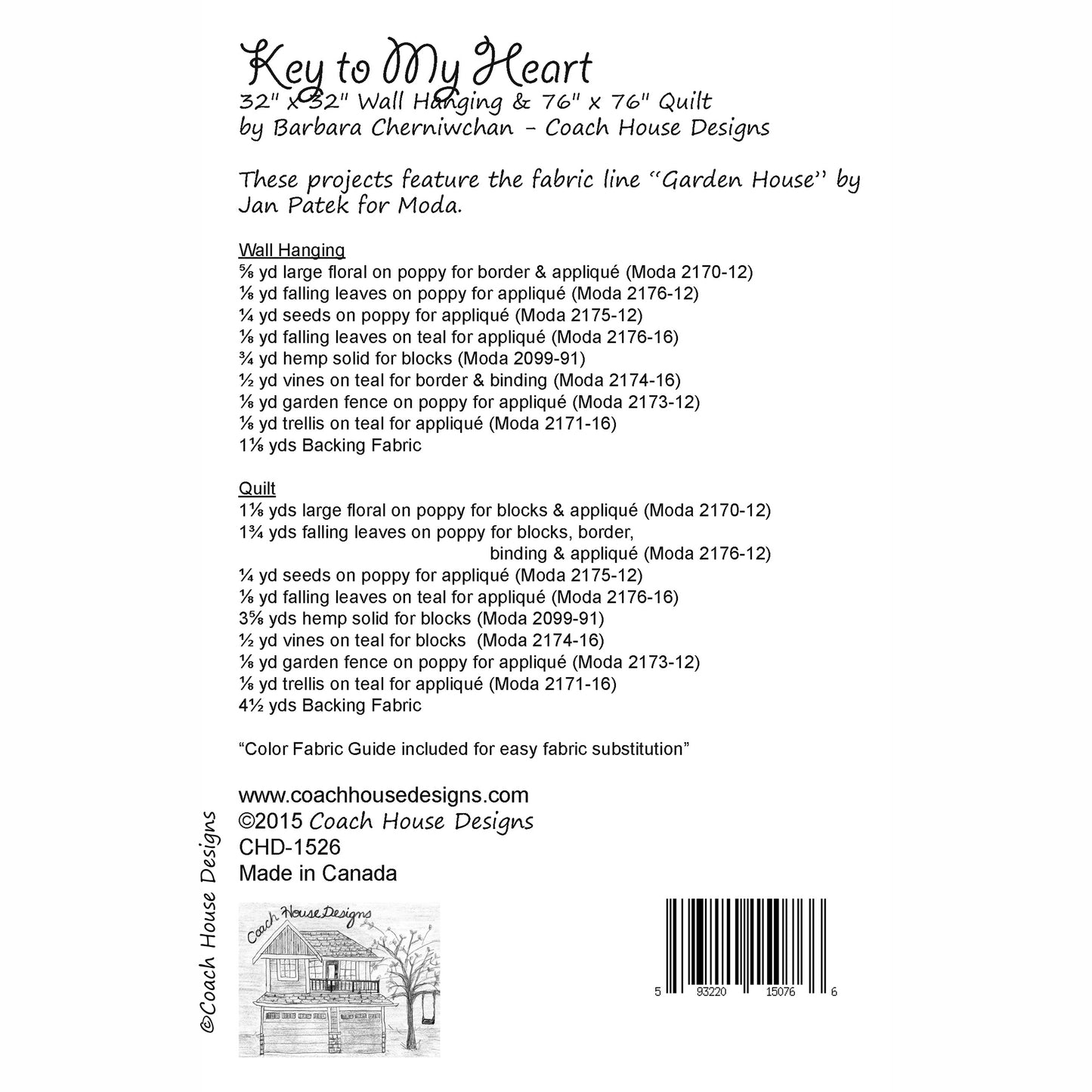 Key to My Heart Downloadable PDF Quilt Pattern