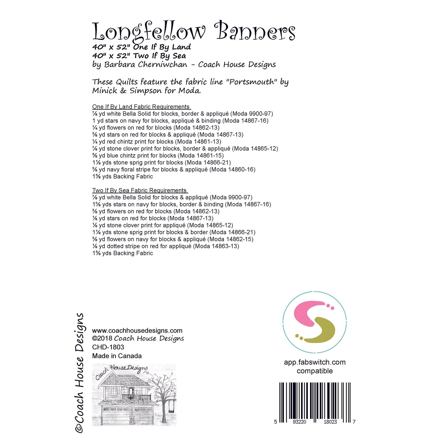 Longfellow Banners Downloadable PDF Quilt Pattern