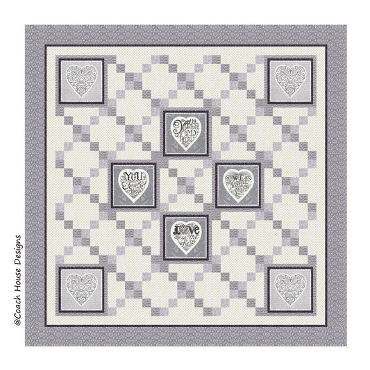 Love is the Key Quilt Pattern