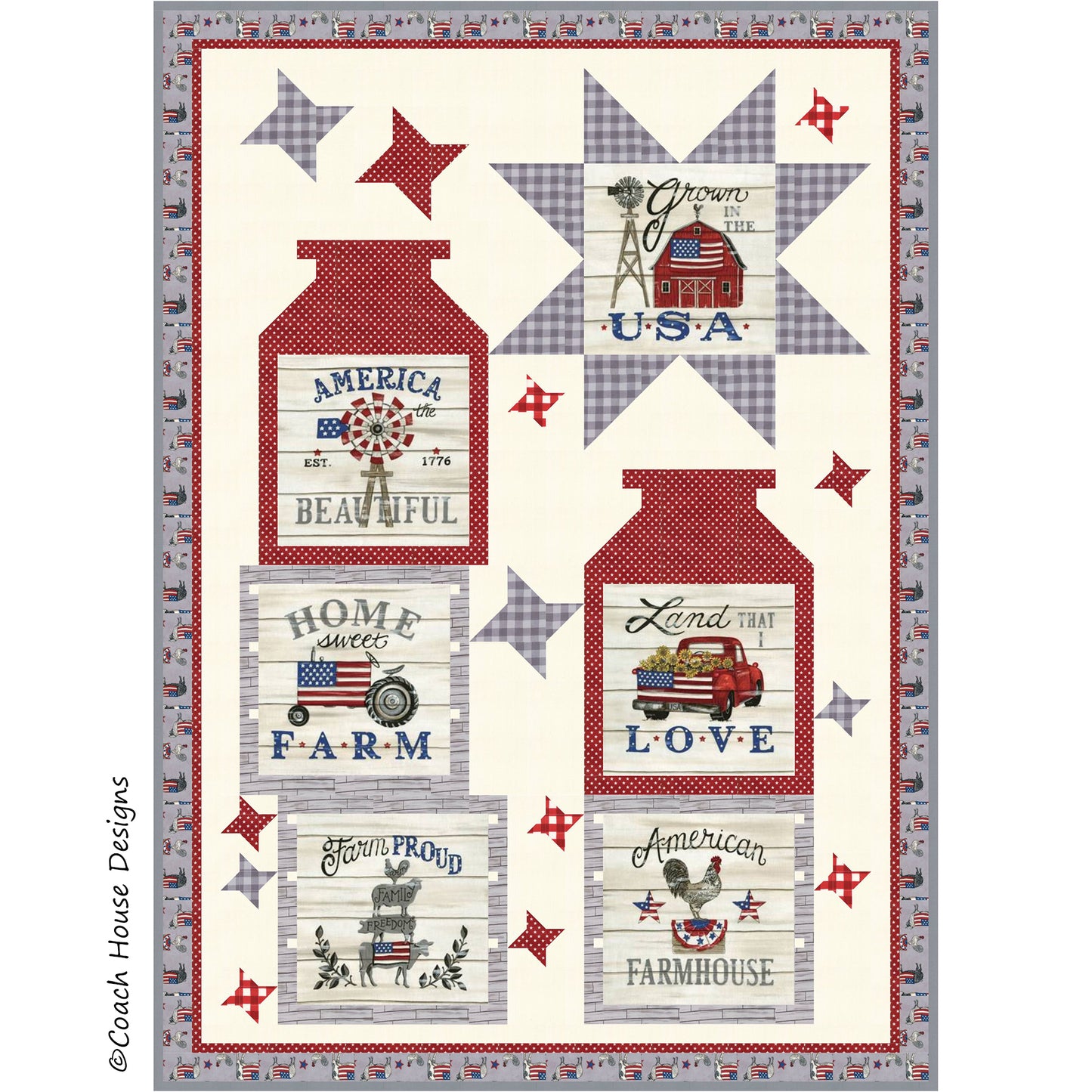 Americana Banners Downloadable PDF Quilt Pattern