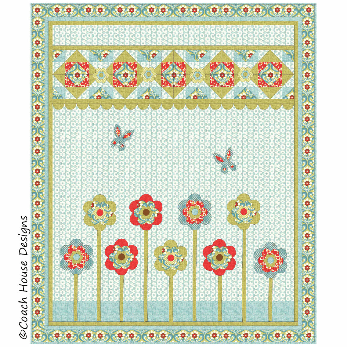 Maids in a Row Downloadable PDF Quilt Pattern