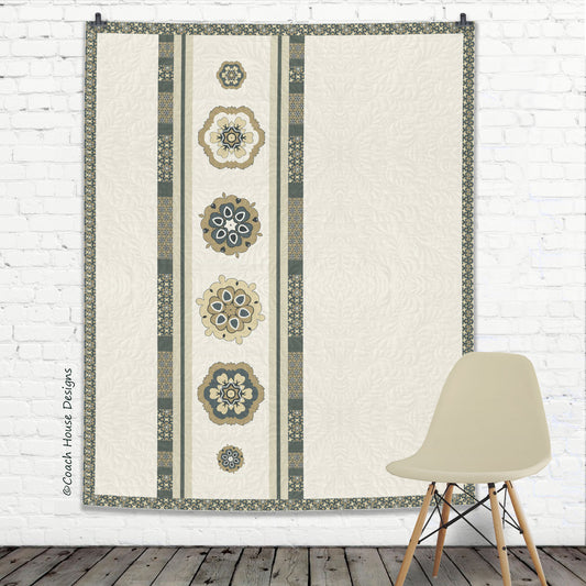 Mandala Ribbon Downloadable PDF Quilt Pattern