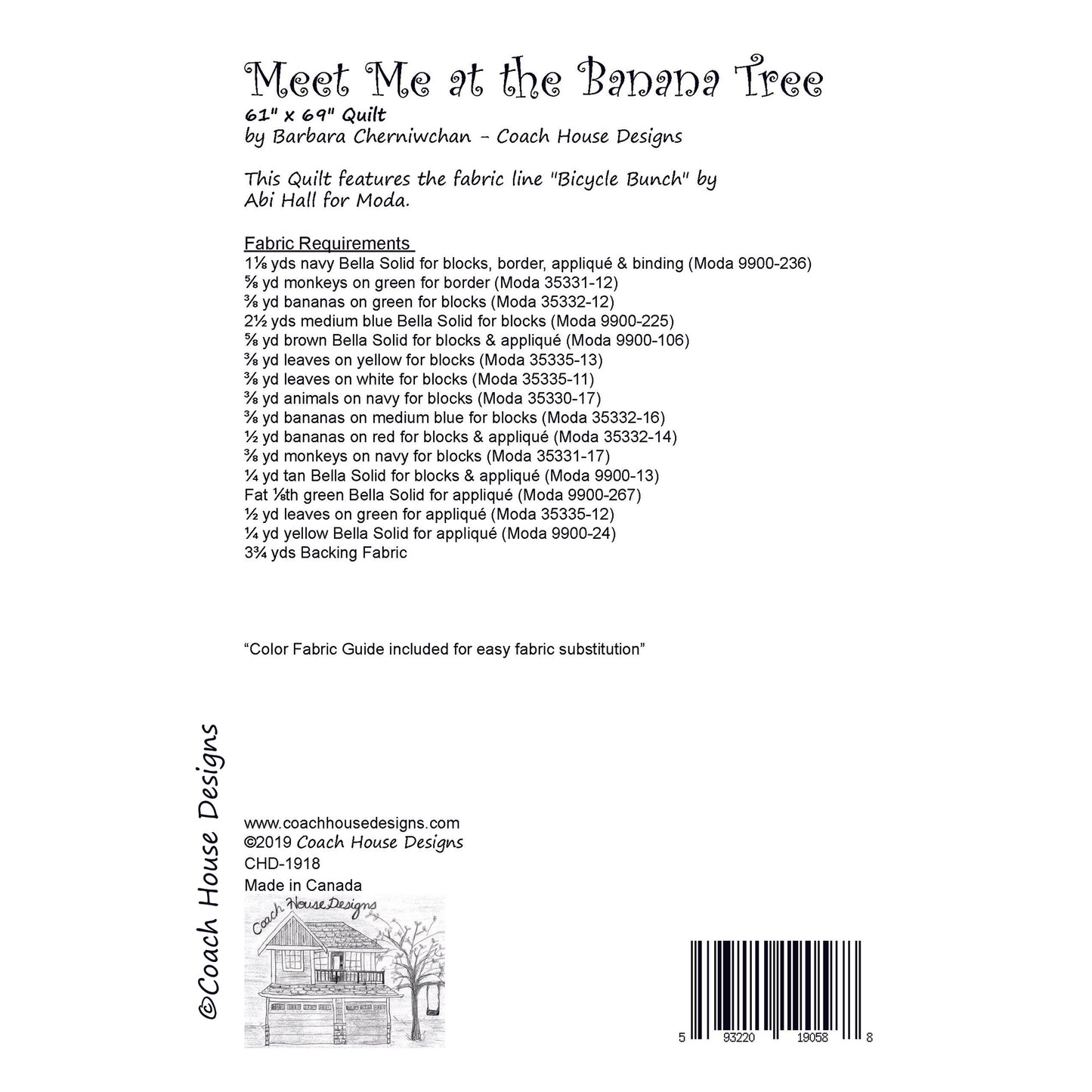 Meet Me at the Banana Tree Quilt Pattern