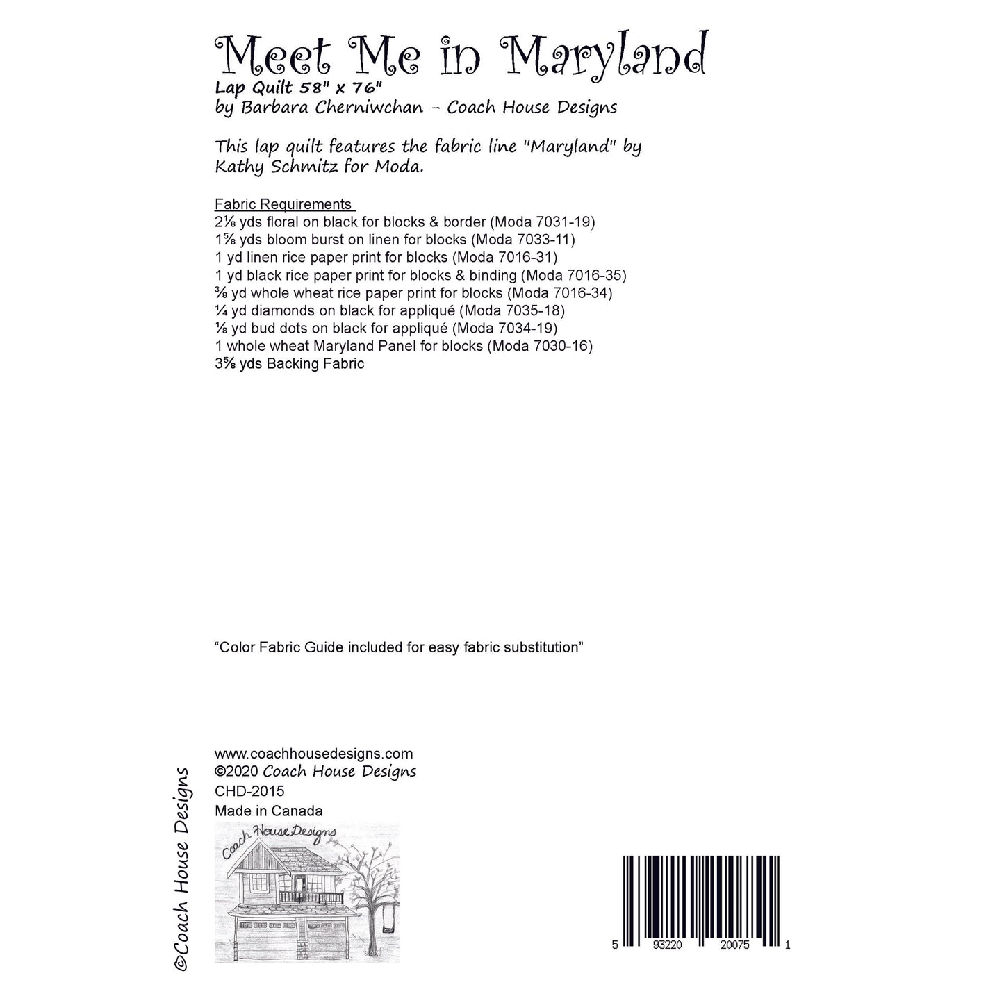 Meet Me in Maryland Quilt Pattern