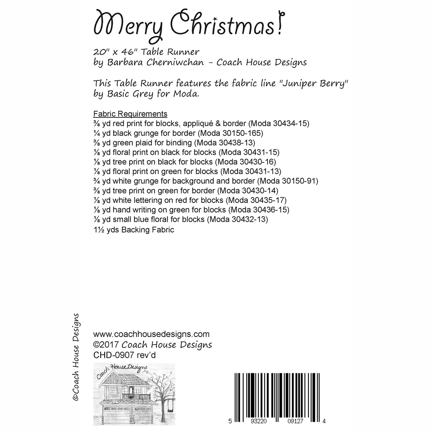 Merry Christmas! Quilt Pattern