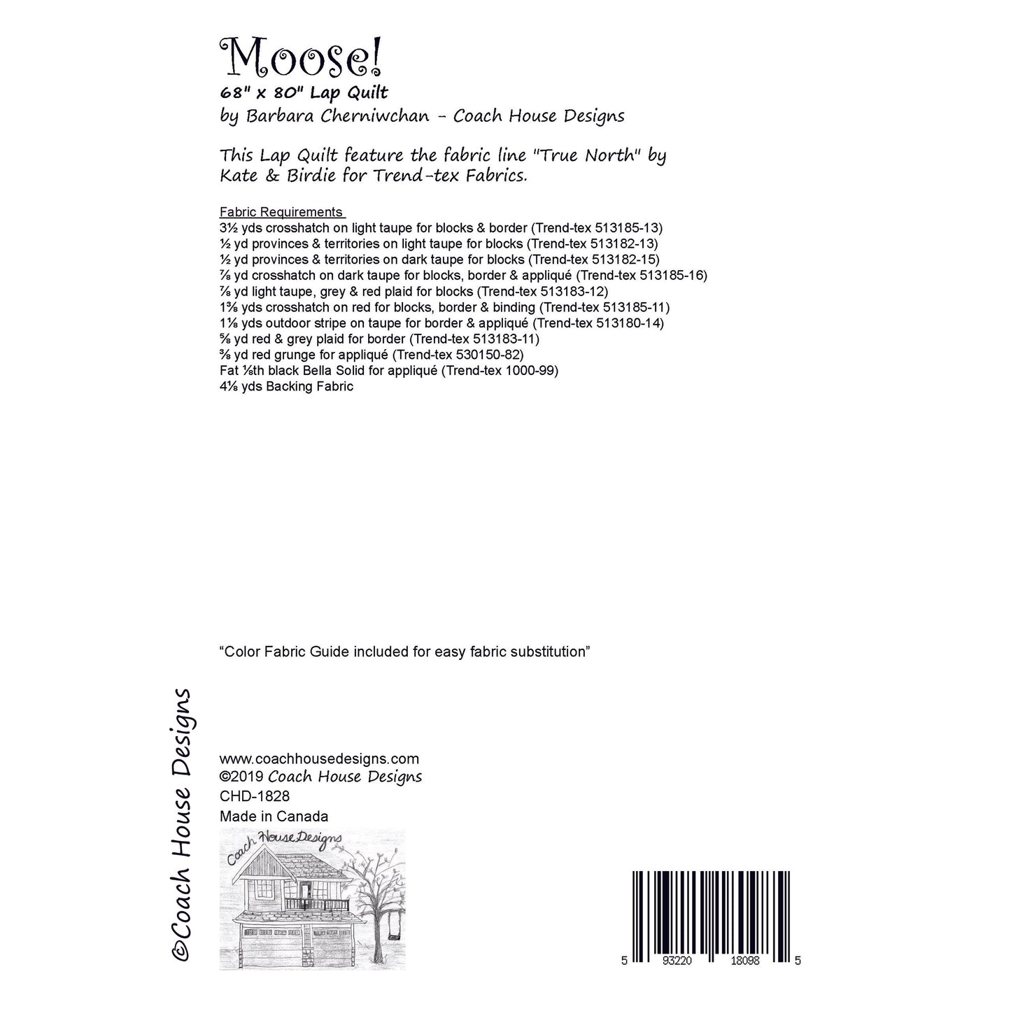 Moose! Quilt Pattern