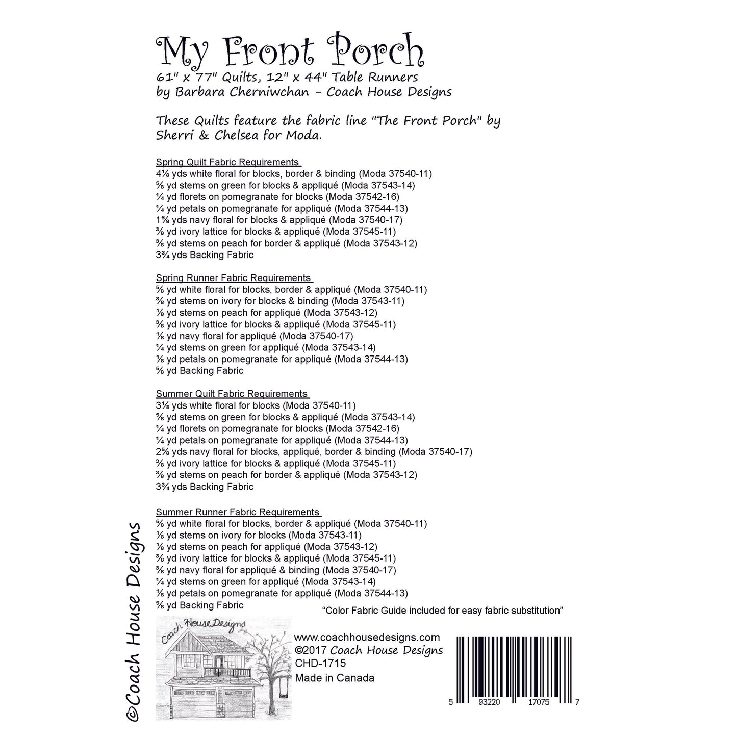 My Front Porch Downloadable PDF Quilt Pattern