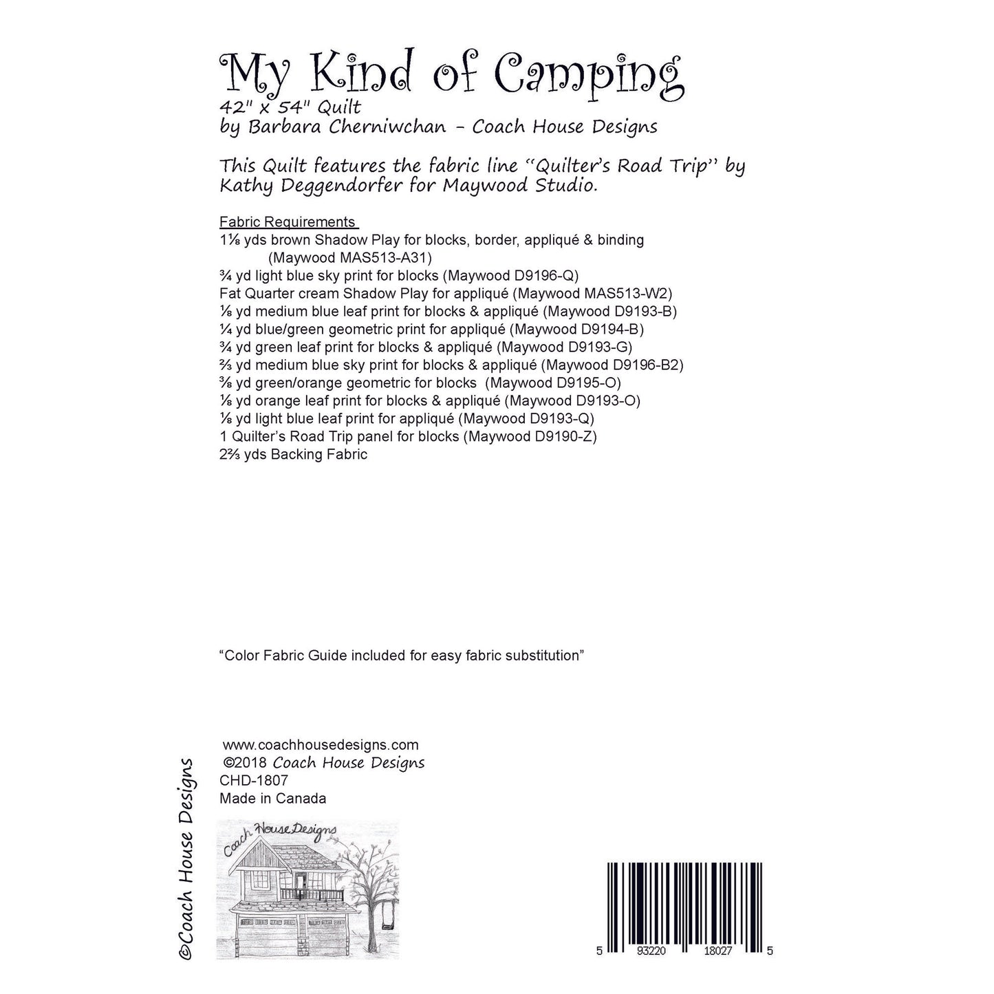 My Kind of Camping Quilt Pattern