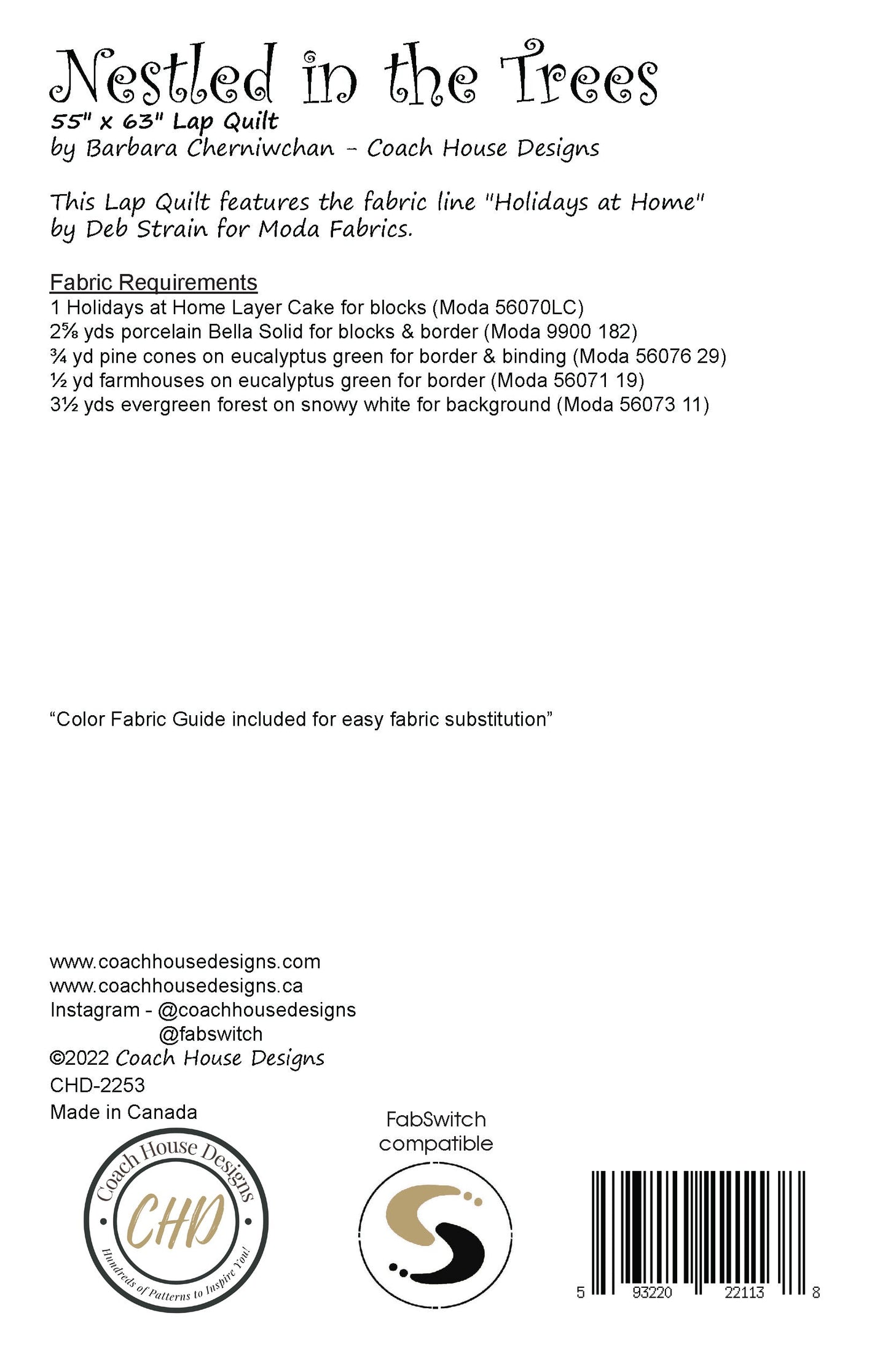 Nestled in the Trees Downloadable PDF Quilt Pattern