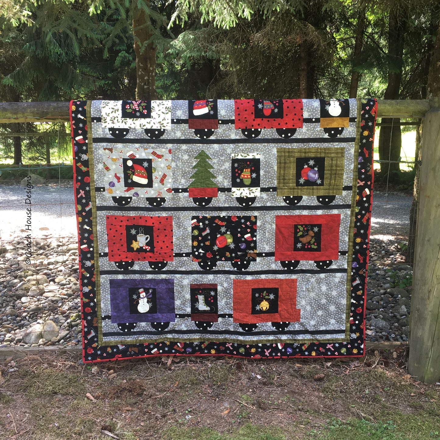 Next Stop....North Pole Downloadable PDF Quilt Pattern