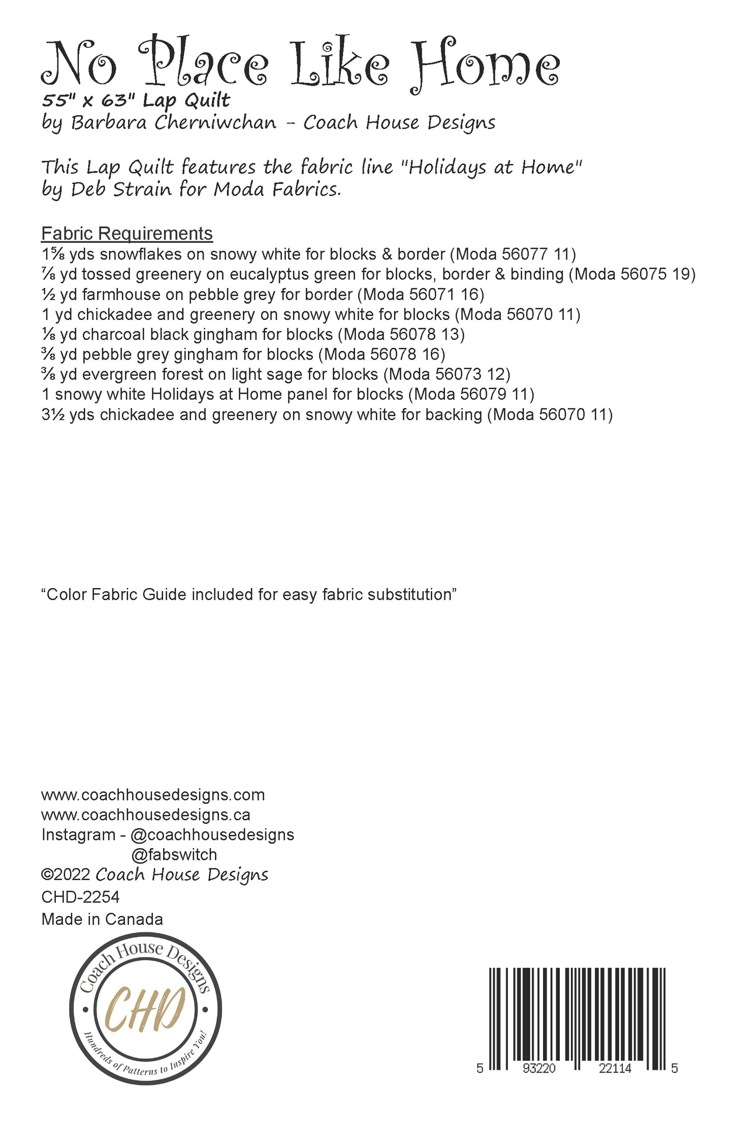 No Place Like Home Quilt Pattern