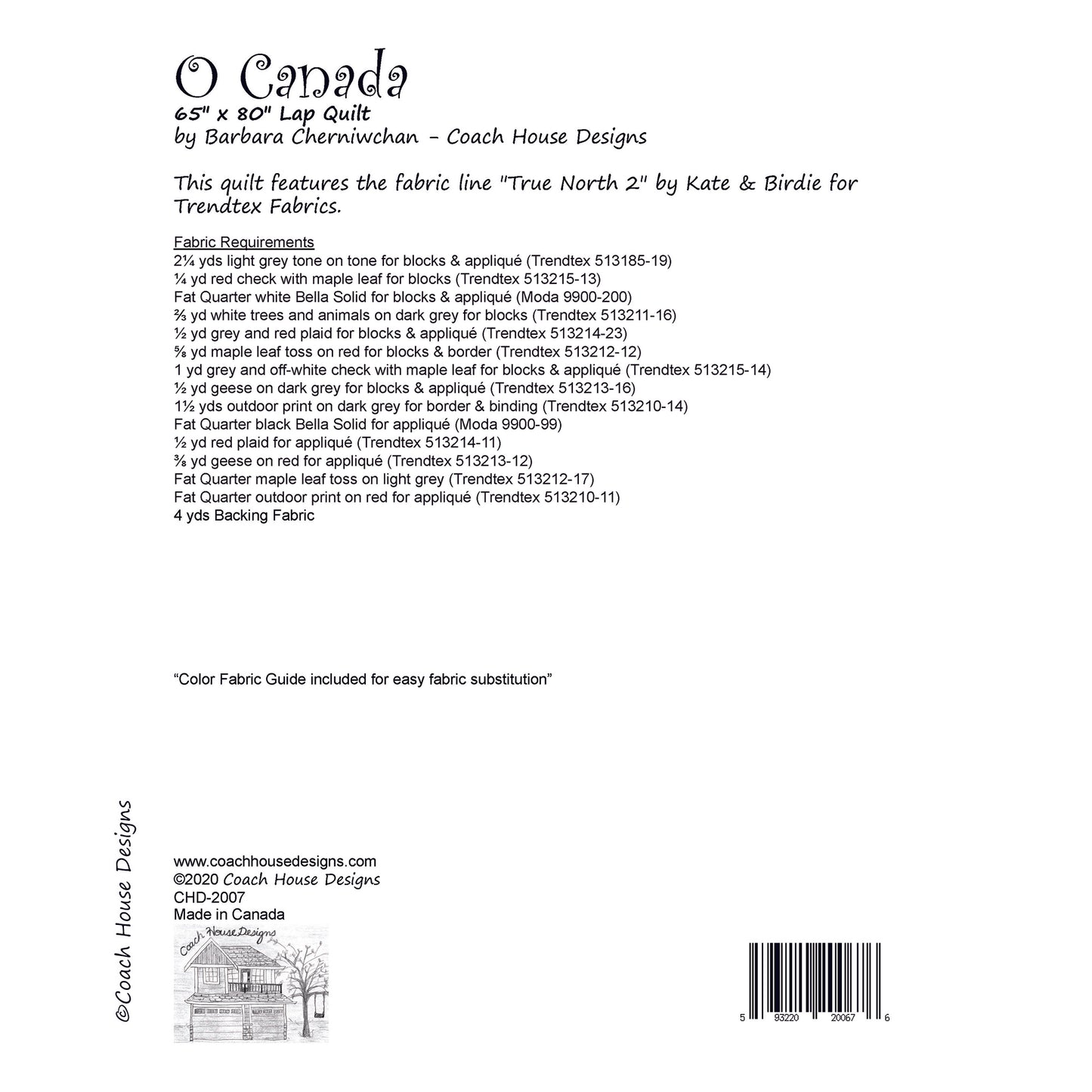 O Canada Quilt Pattern