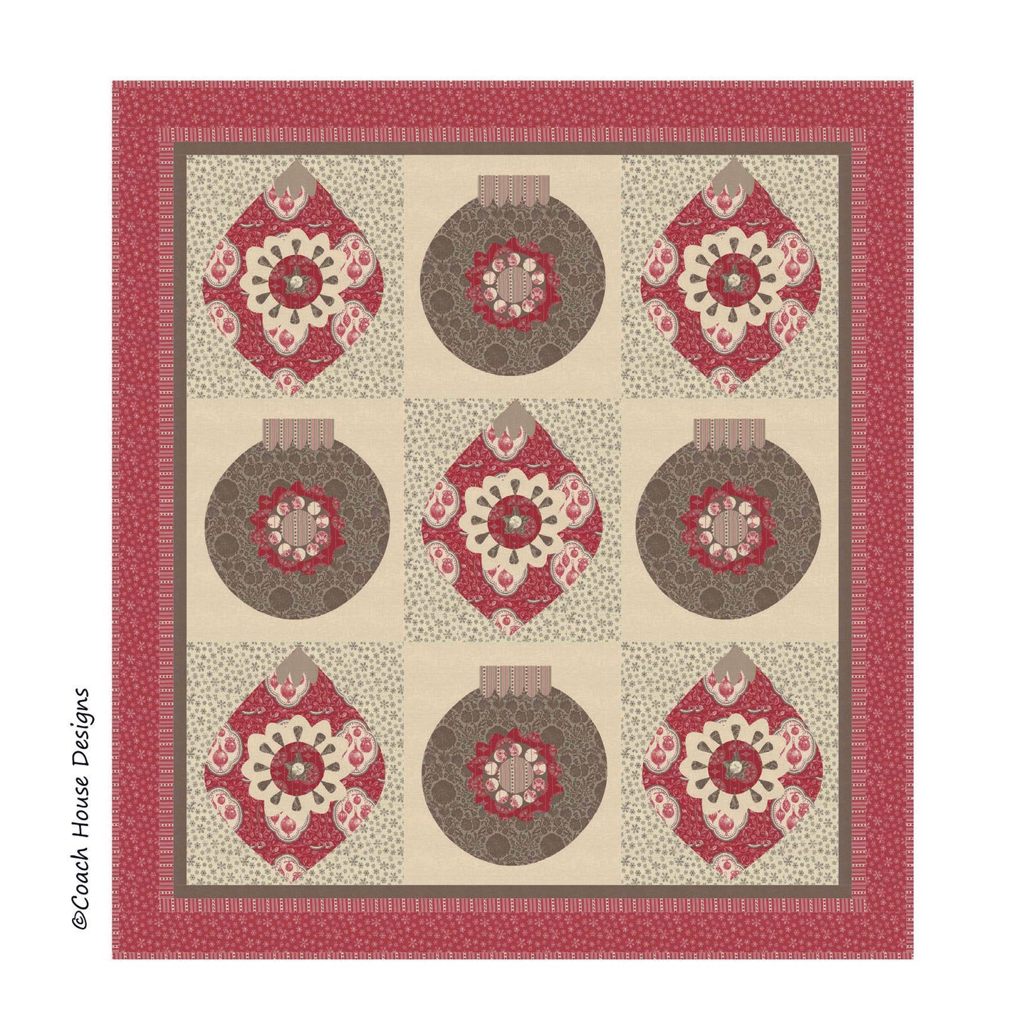 Ornaments Downloadable PDF Quilt Pattern