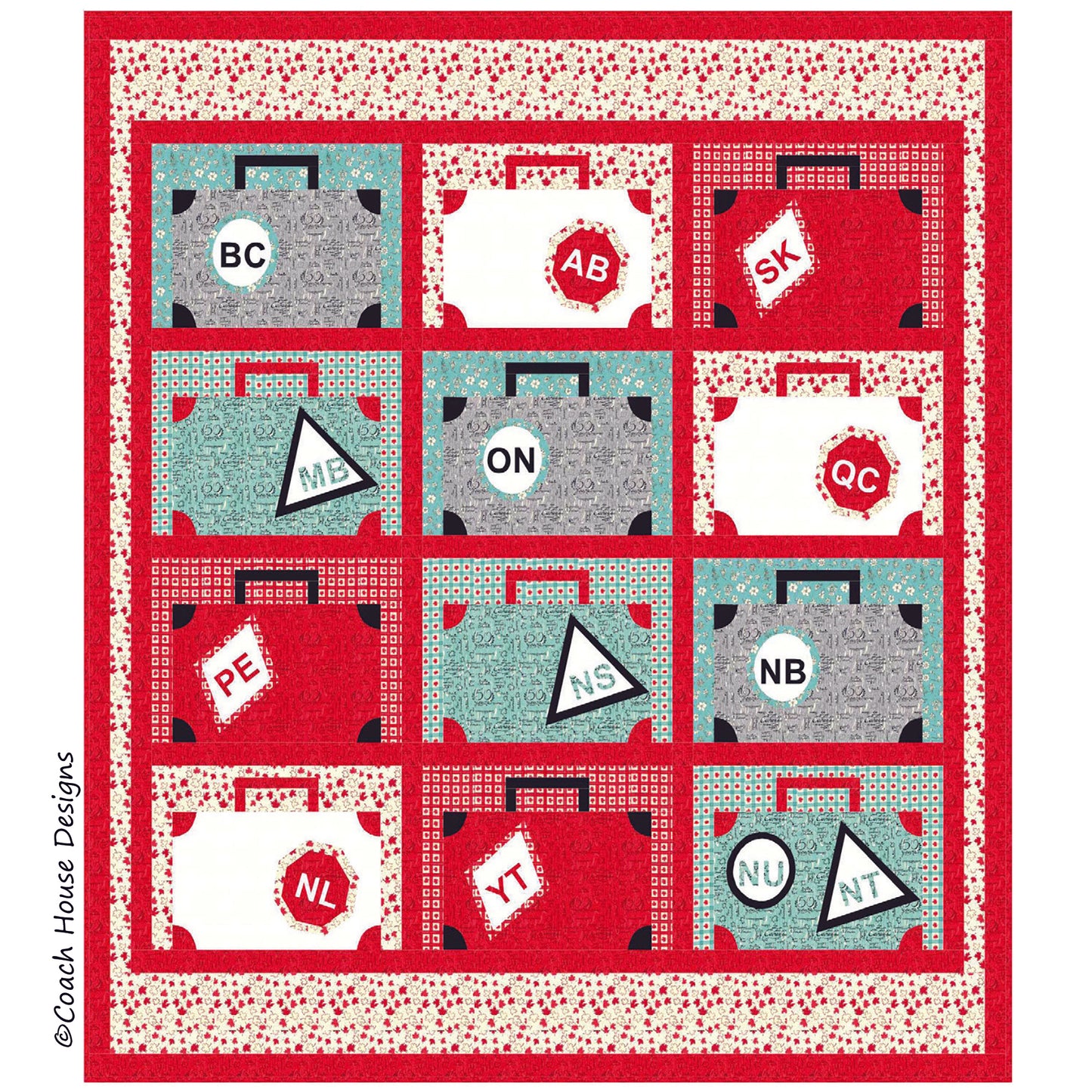 Passport to Canada Downloadable PDF Quilt Pattern
