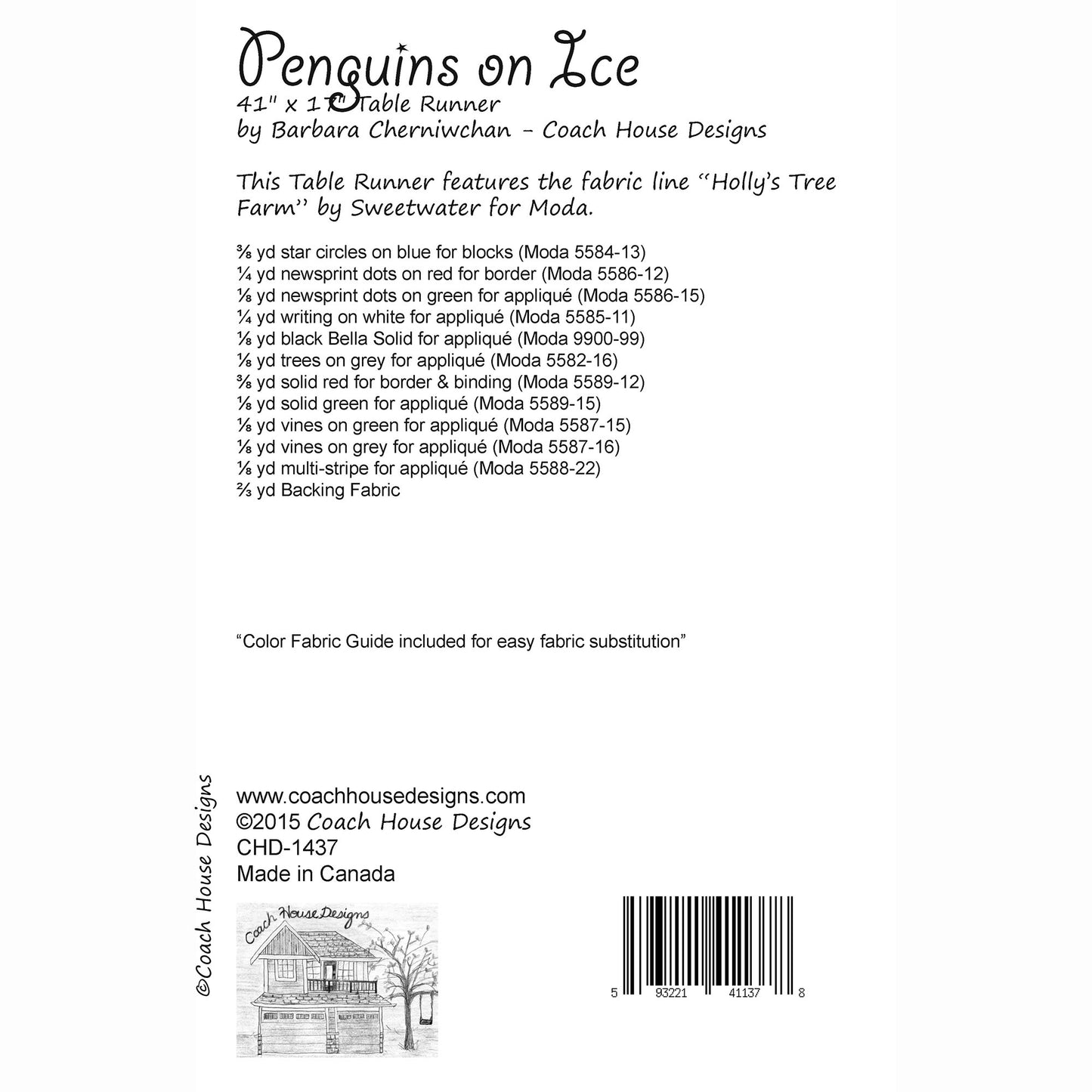 Penguins on Ice Downloadable PDF Quilt Pattern