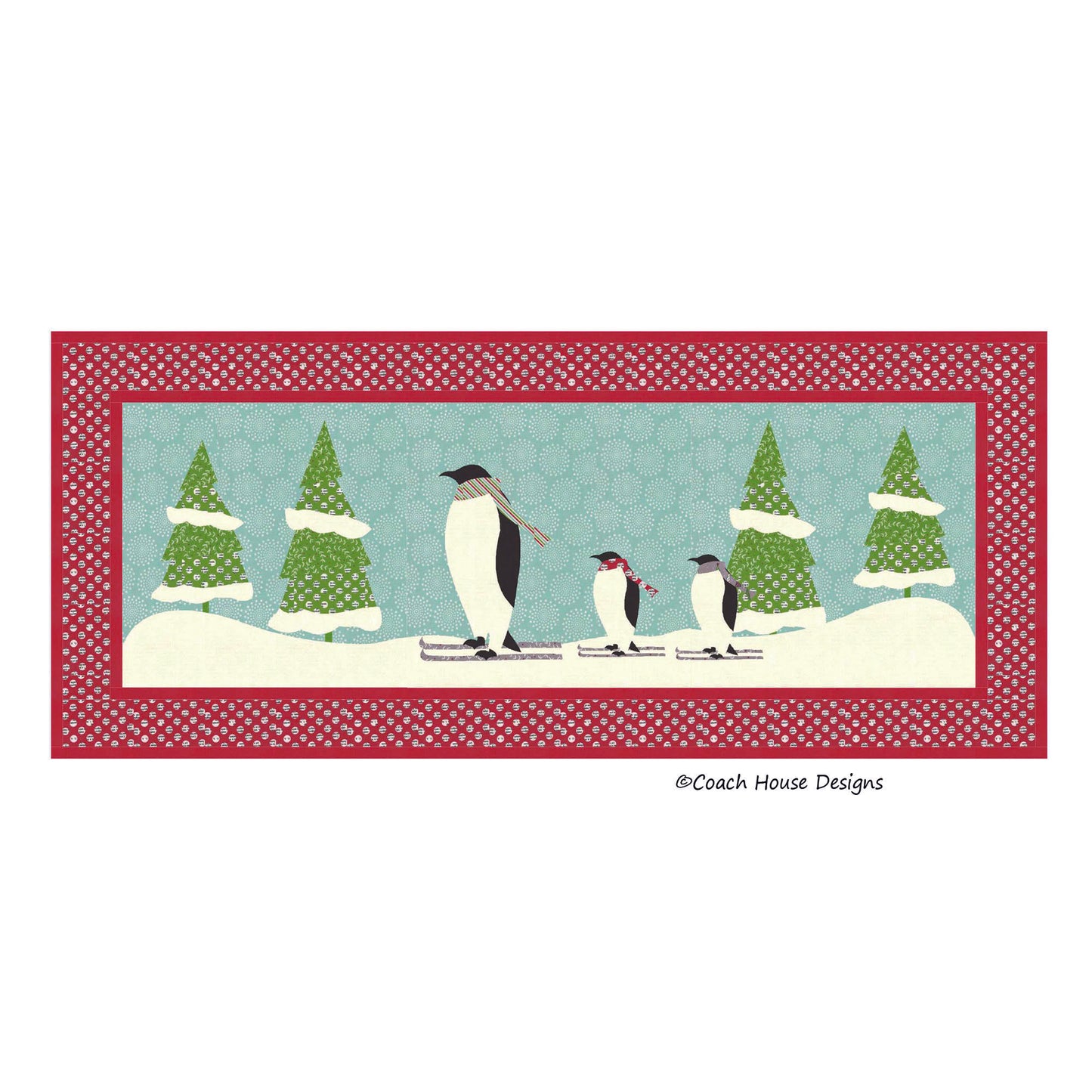 Penguins on Ice Downloadable PDF Quilt Pattern