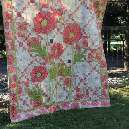 Poppy Garden Downloadable PDF Quilt Pattern