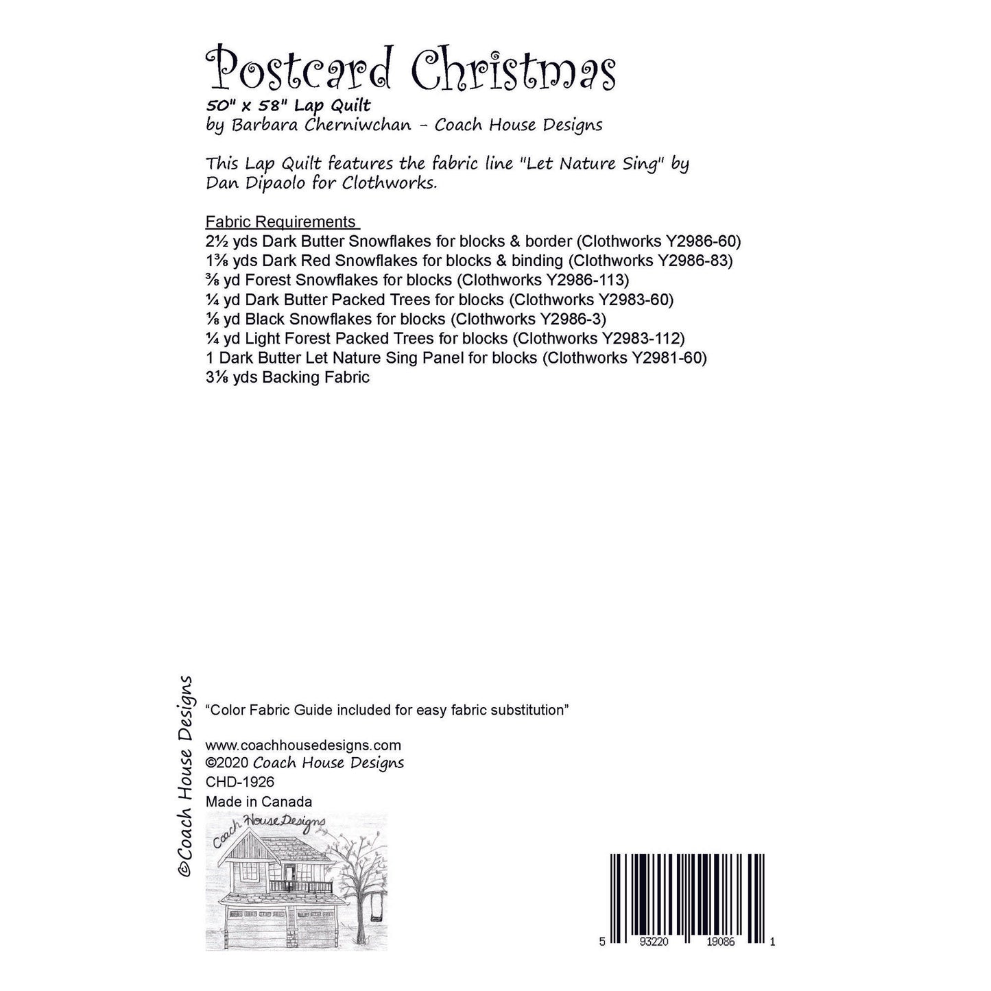 Postcard Christmas Quilt Pattern