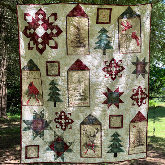 Postcard Christmas Downloadable PDF Quilt Pattern