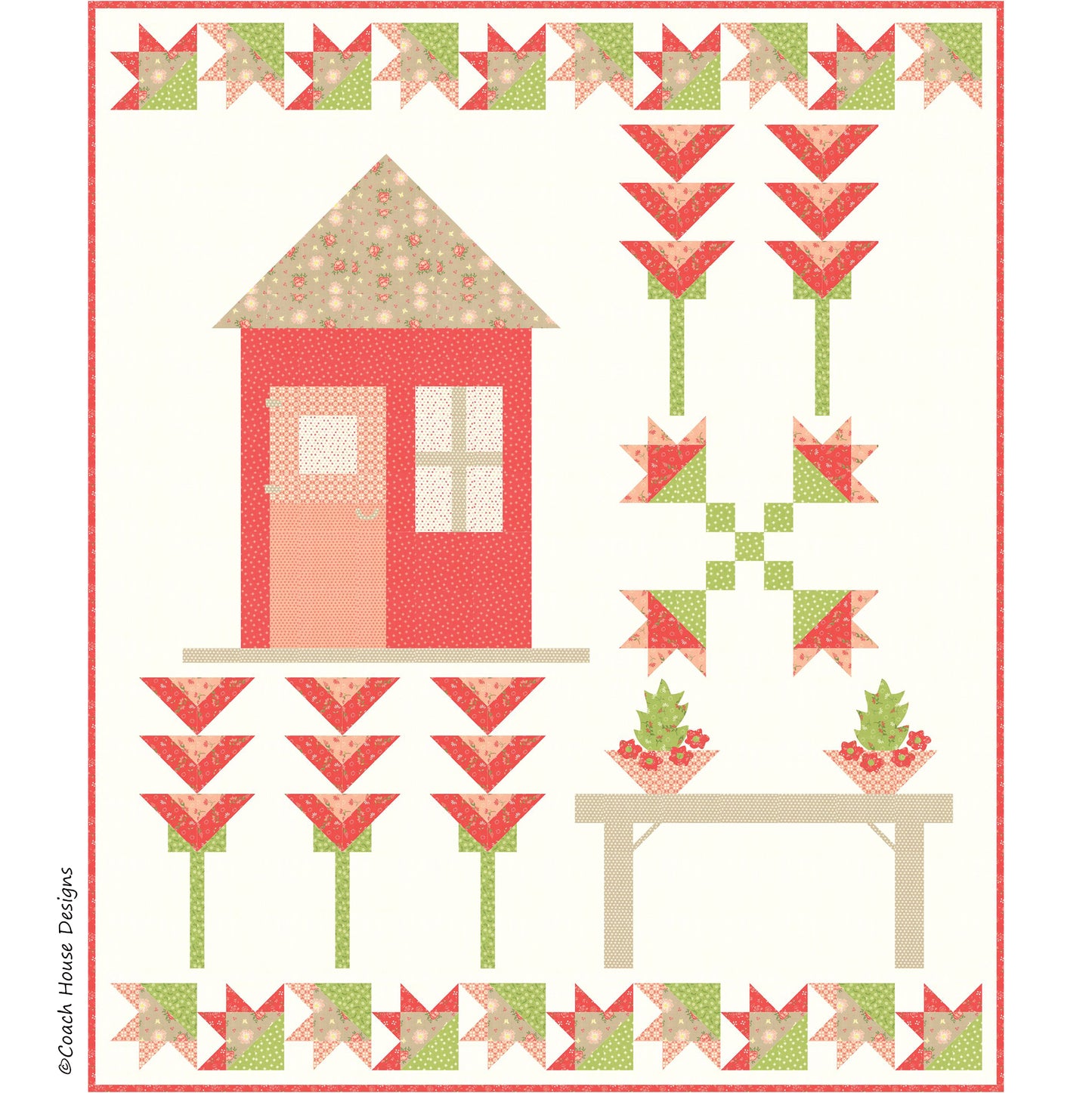 Potting Shed Downloadable PDF Quilt Pattern