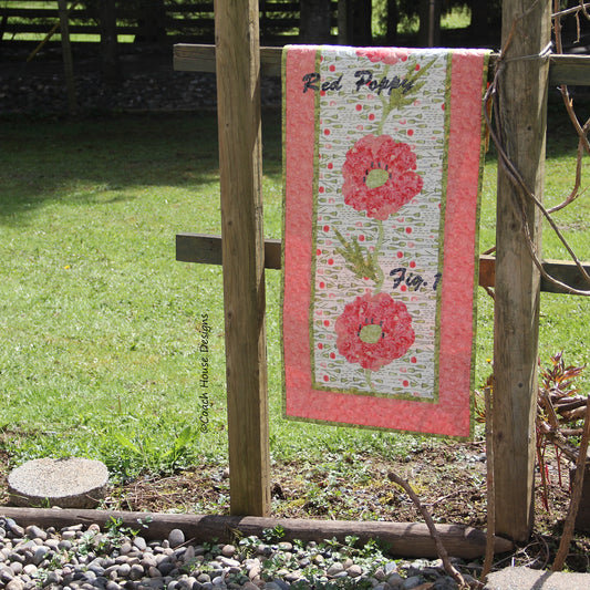 Red Poppy Downloadable PDF Quilt Pattern