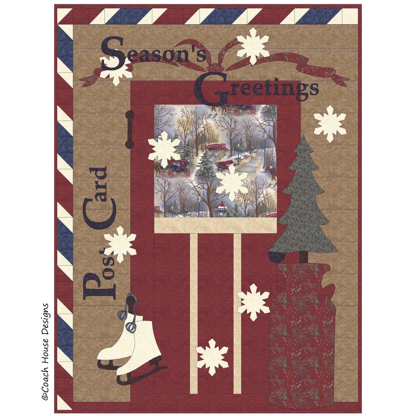Season's Greetings Downloadable PDF Quilt Pattern
