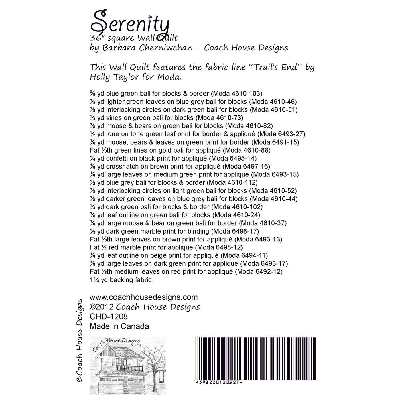 Serenity Quilt Pattern