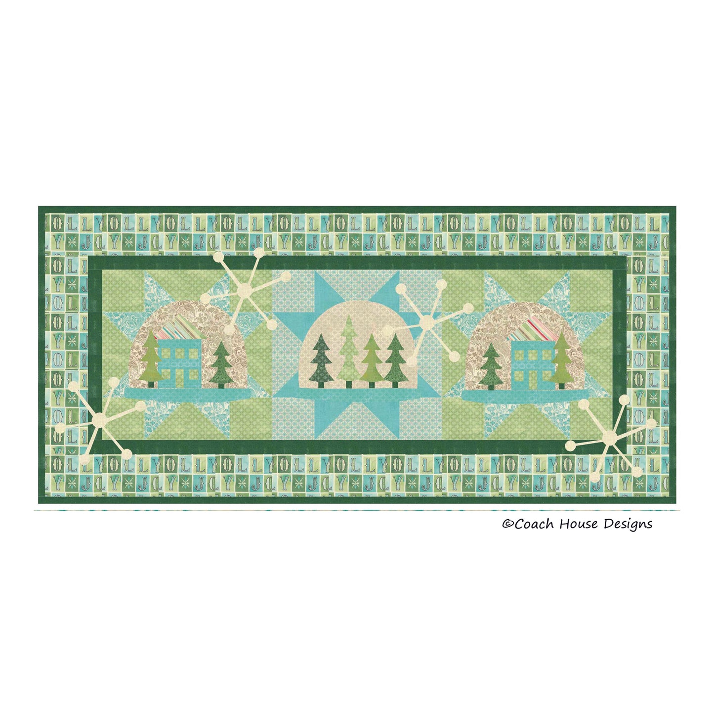 Snow Globes Downloadable PDF Quilt Pattern