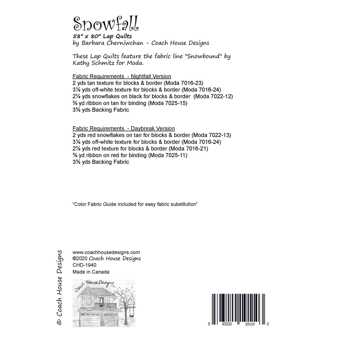 Snowfall Quilt Pattern