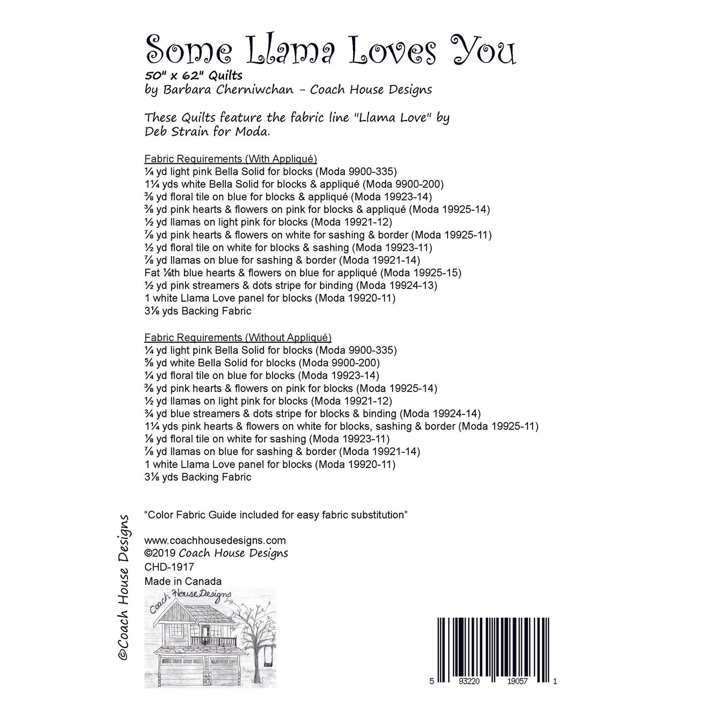 Some Llama Loves You Downloadable PDF Quilt Pattern