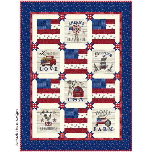Stars & Stripes Downloadable PDF Quilt Pattern