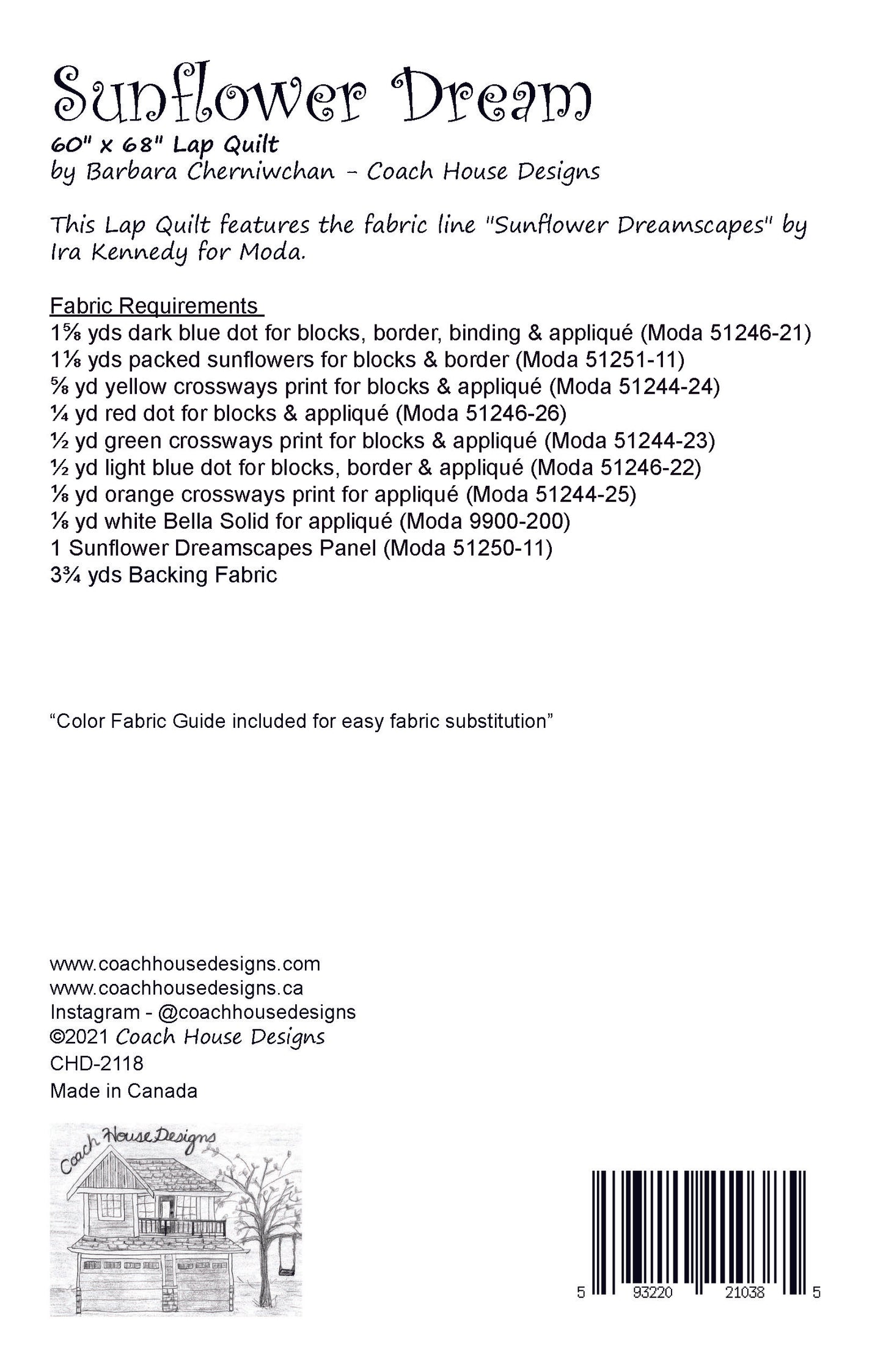 Sunflower Dream Downloadable PDF Quilt Pattern