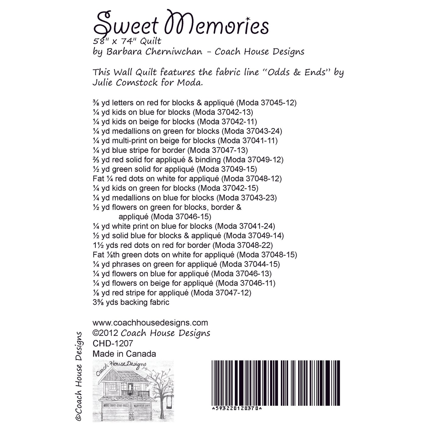 Sweet Memories Quilt Pattern