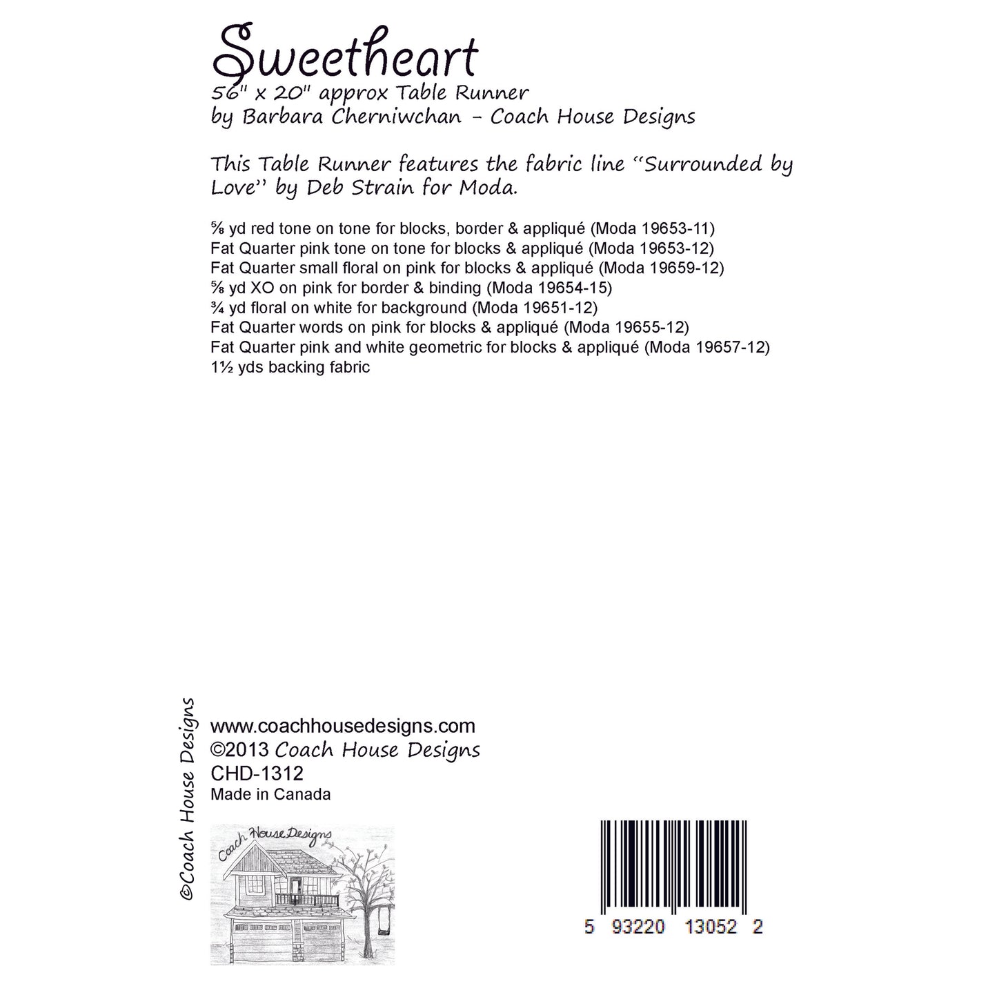 Sweetheart Quilt Pattern