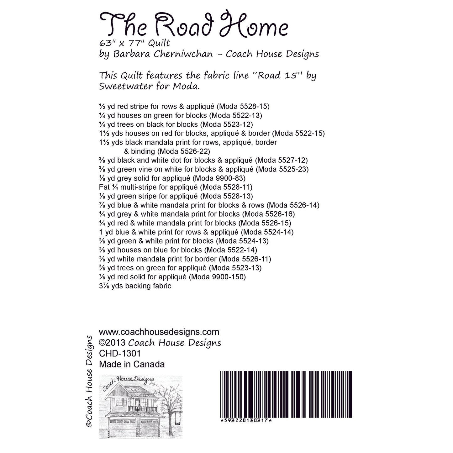 The Road Home Downloadable PDF Quilt Pattern