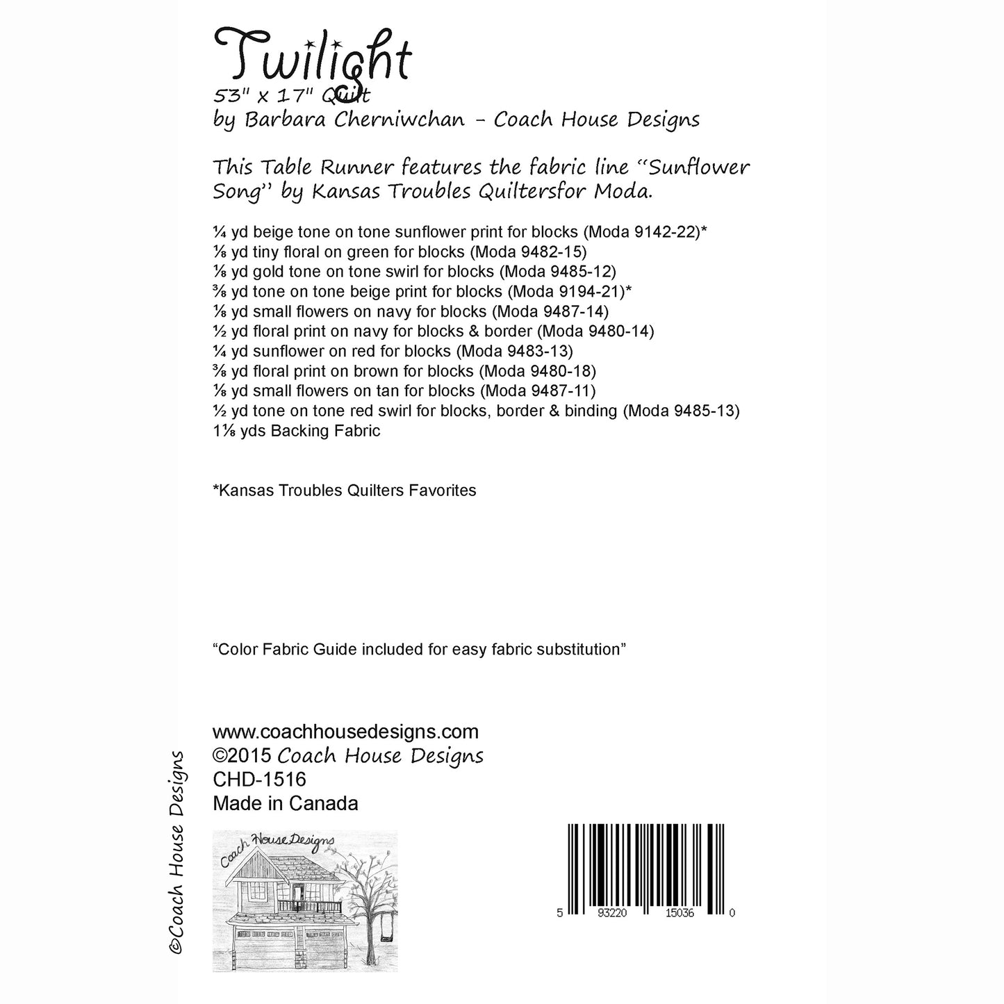 Twilight Quilt Pattern