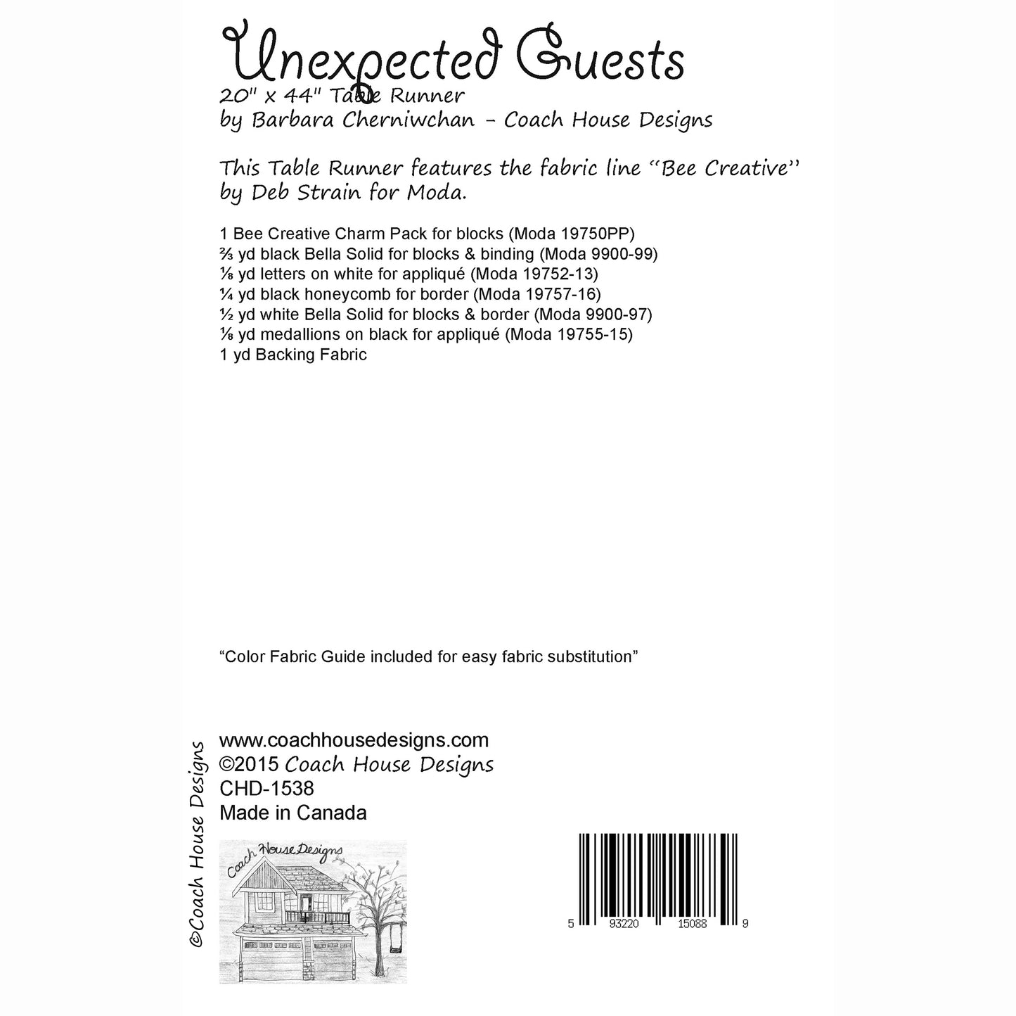 Unexpected Guests Quilt Pattern