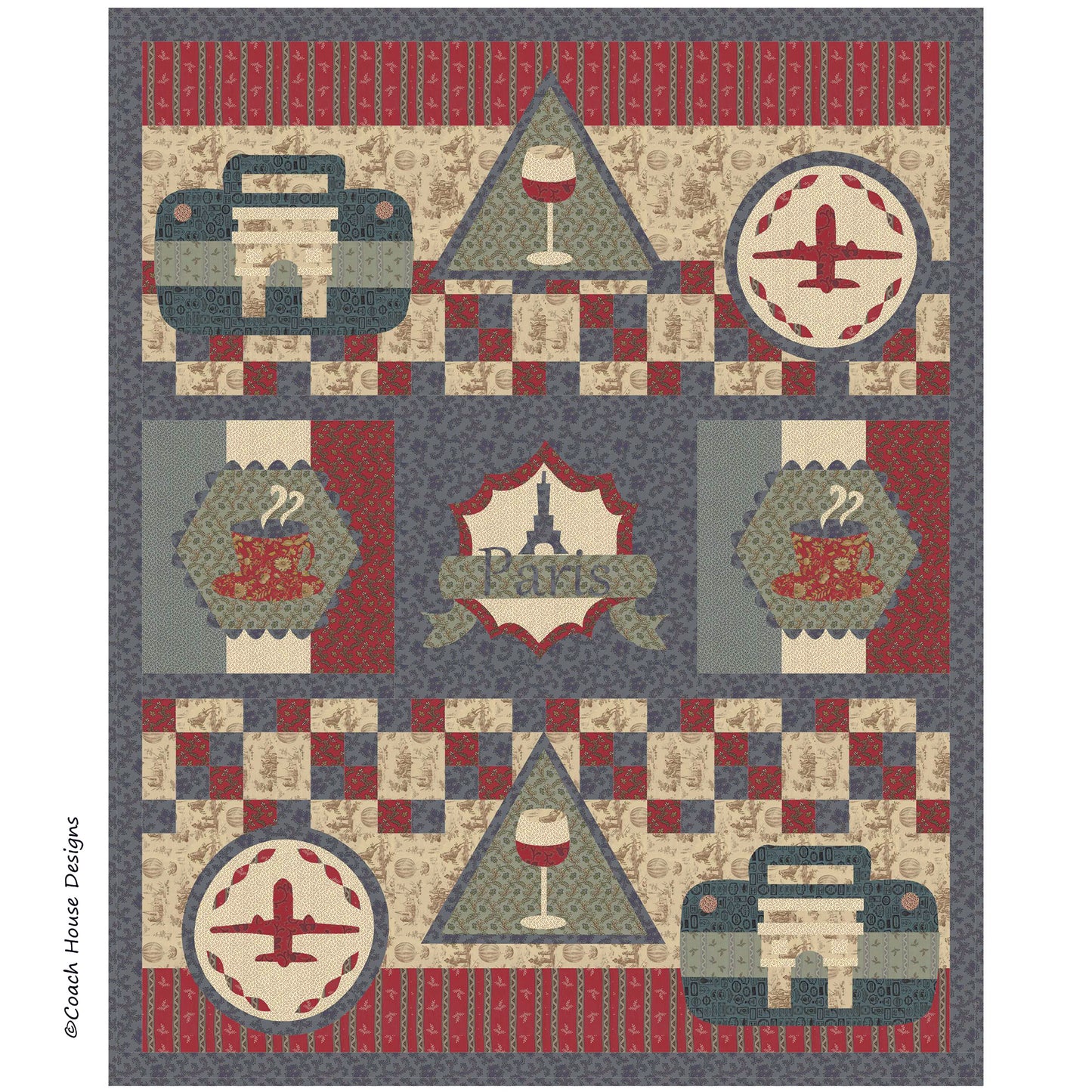 Weekend in Paris Downloadable PDF Quilt Pattern
