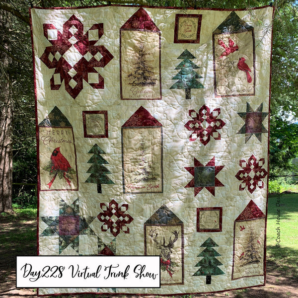 Day 228 of my Virtual Trunk Show - Postcard Christmas