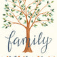 Family Tree Panel with bird cut-outs at the bottom. Purchase from your local quilt shop.
