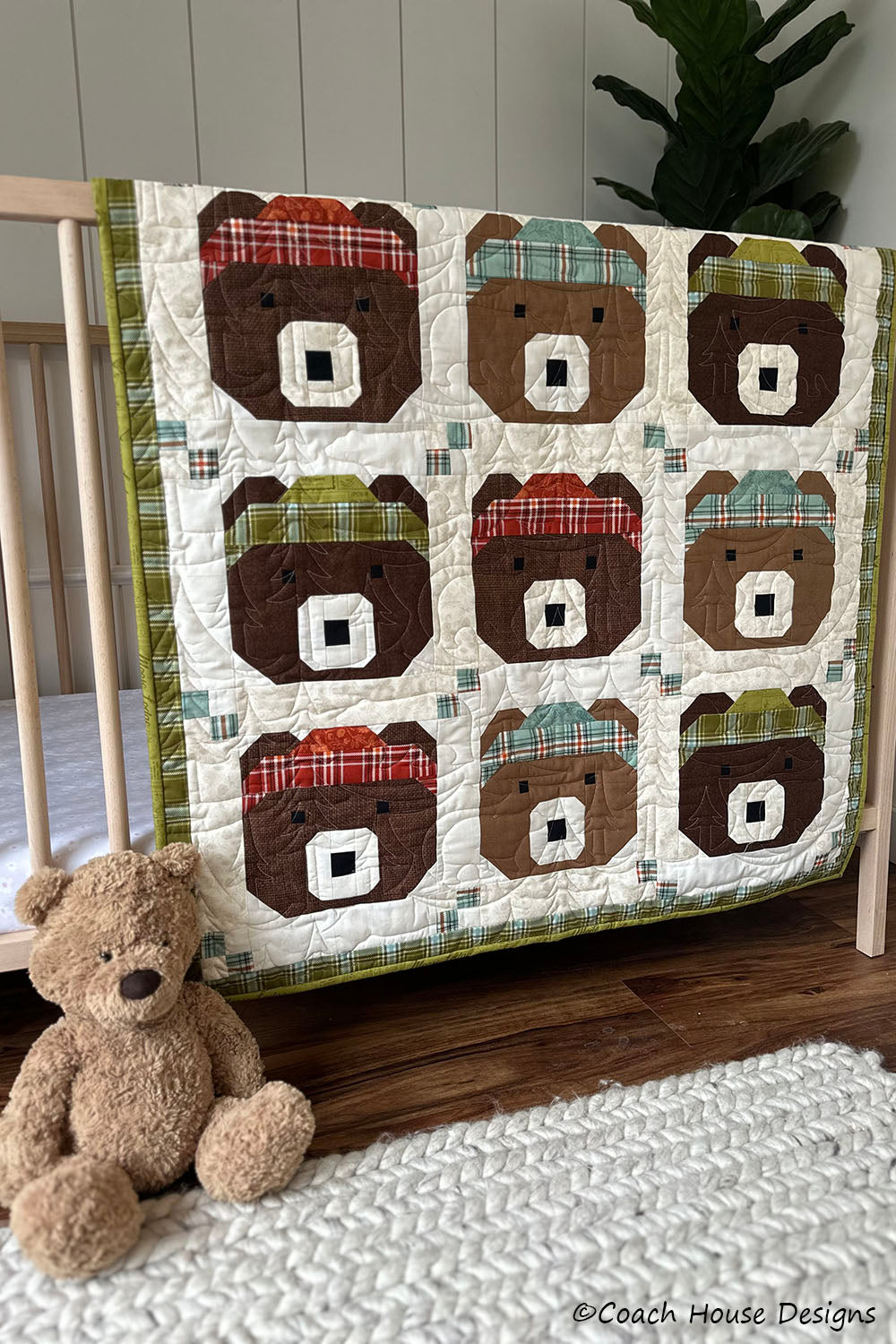 Bear Quilt/Baby Bear Quilt/Big Bear Little Bear shops Fabric Line/Baby Quilt/Toddler Quilt/44