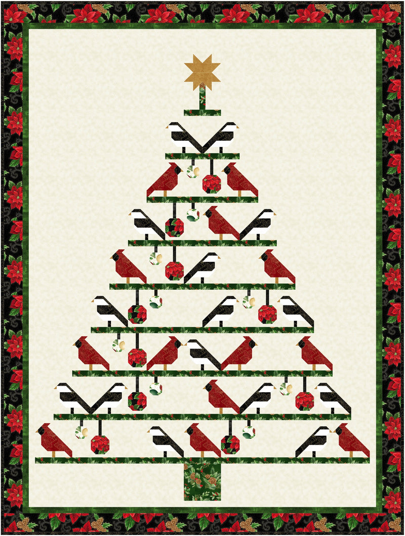 Backyard Christmas Tree Downloadable PDF Quilt Pattern