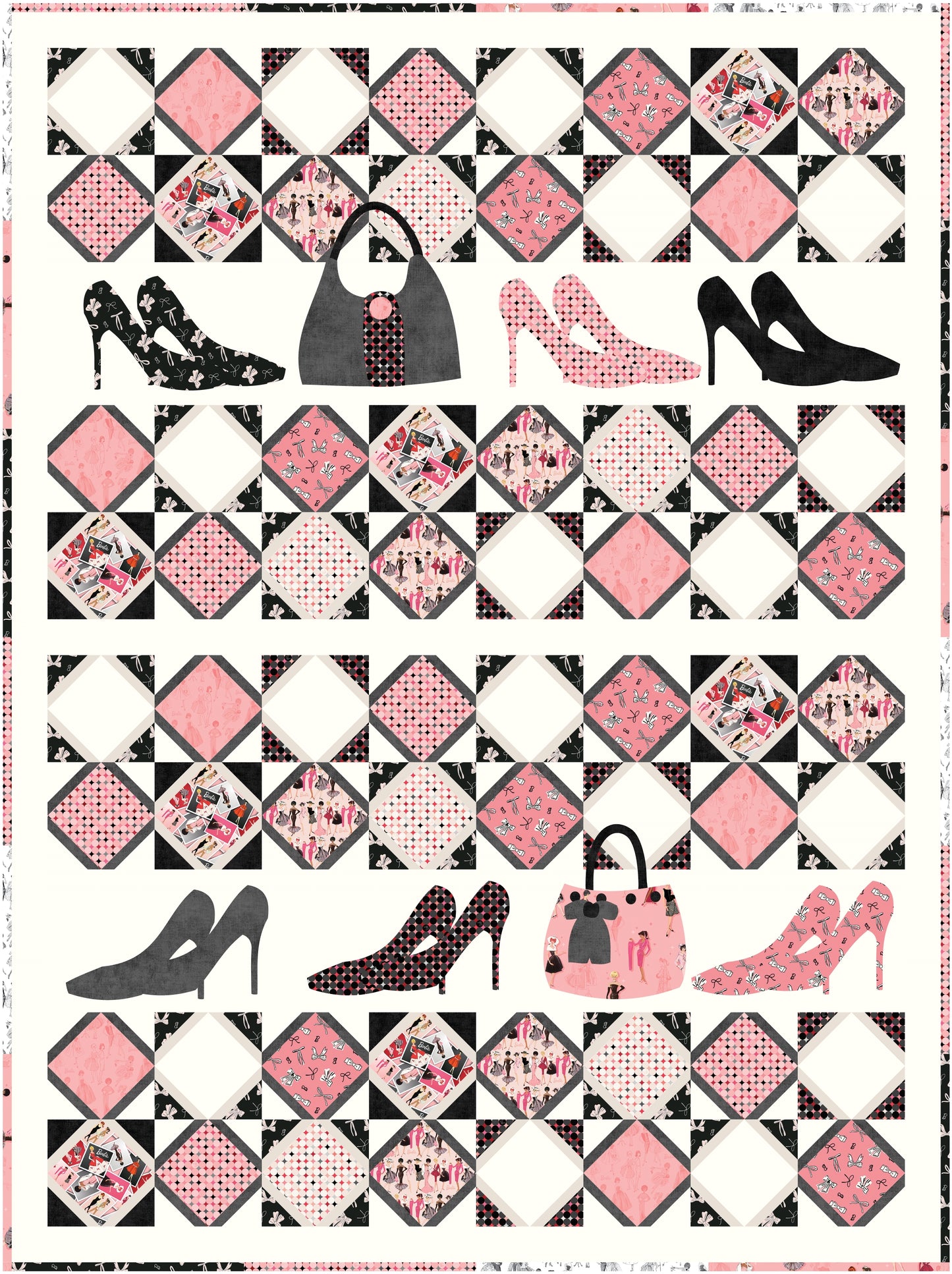 Barbie Style Downloadable PDF Quilt Pattern (Pre-Order)