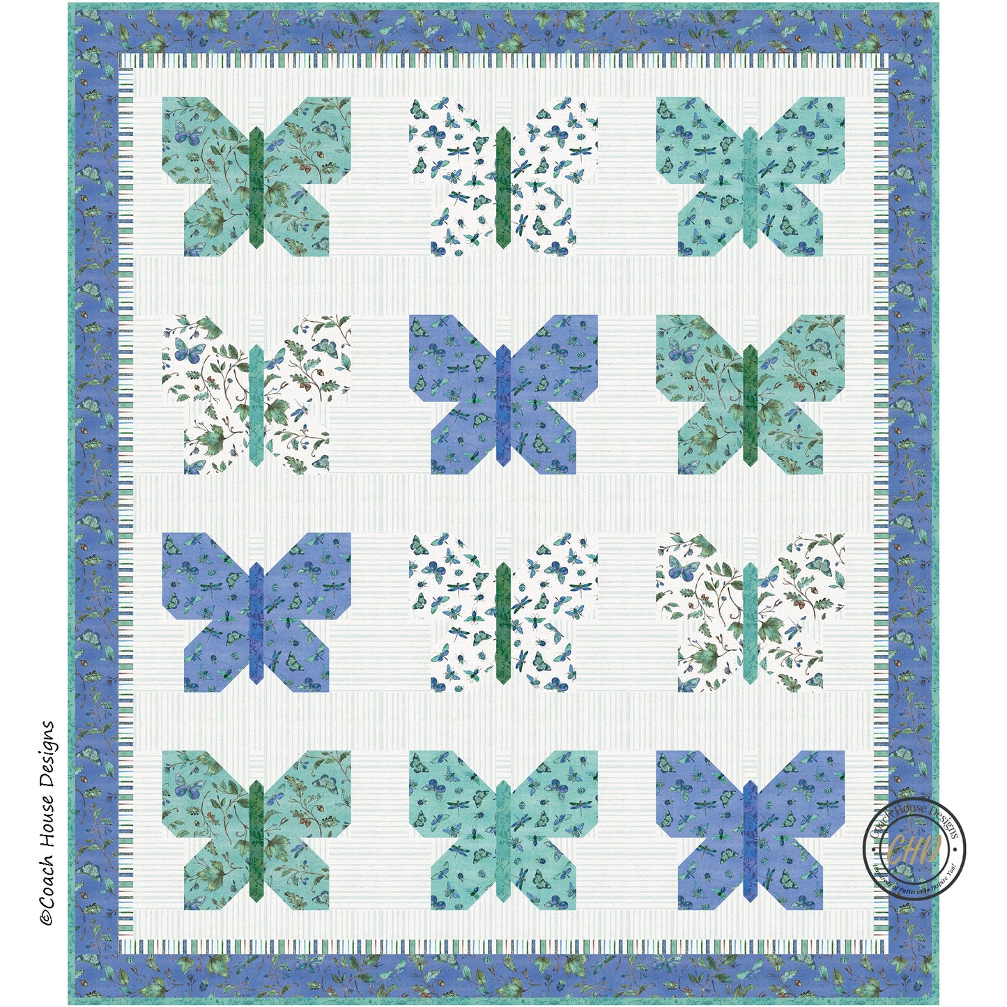 Beauty-ful Butterflies Downloadable PDF Quilt Pattern (Pre-Order)