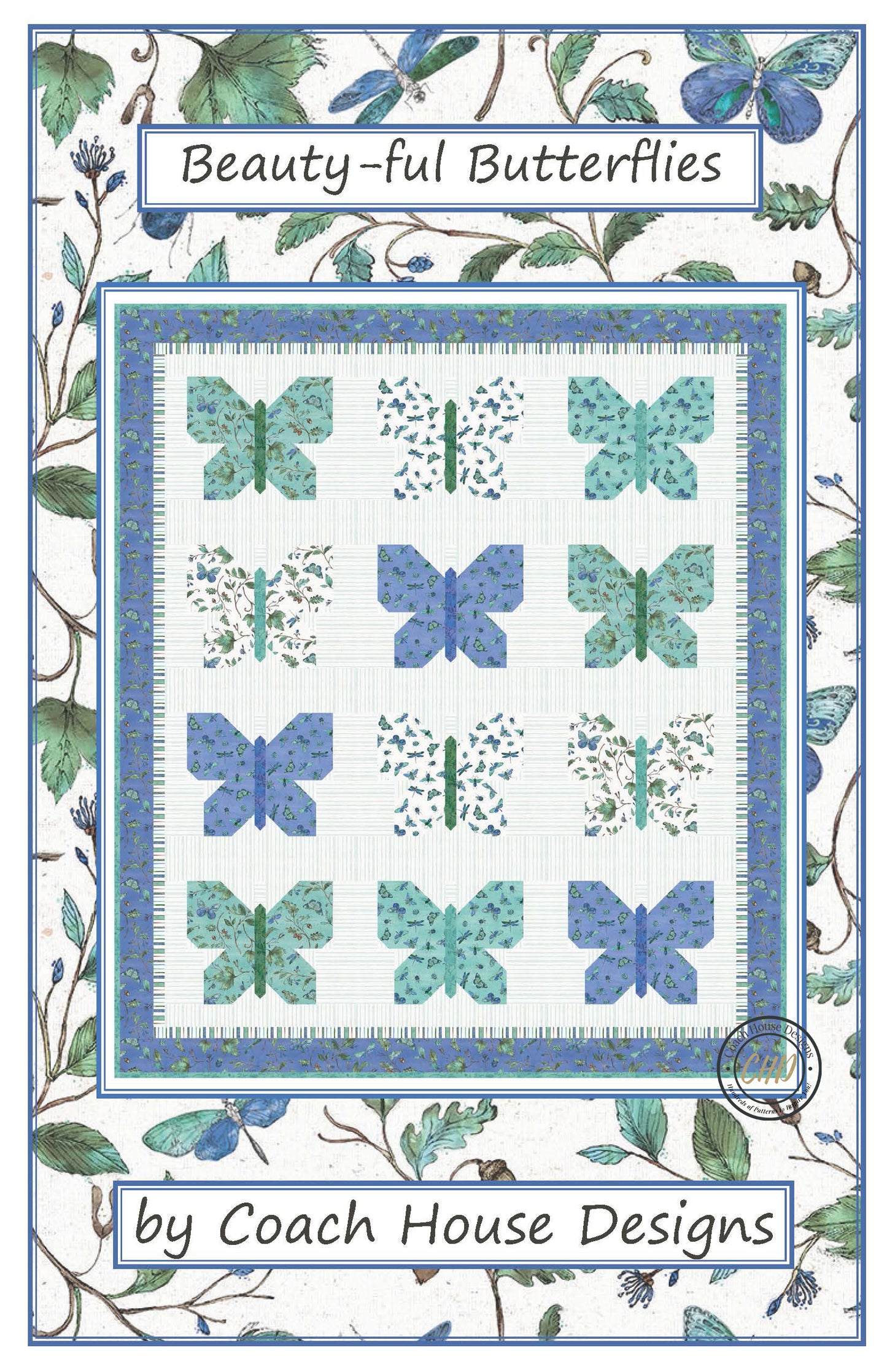Beauty-ful Butterflies Downloadable PDF Quilt Pattern (Pre-Order)